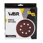 Jogo de Lixa para Máquina Roto Orbital Parede/Massa Grão 120 180mm 10 unidades WBR