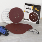 Jogo de Lixa para Máquina Roto Orbital Parede/Massa Grão 120 225mm 10 unidades WBR