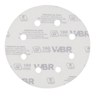 Jogo de Lixa para Máquina Roto Orbital Parede/Massa Grão 180 180mm 10 unidades WBR