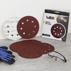 Jogo de Lixa para Máquina Roto Orbital Parede/Massa Grão 240 180mm 10 unidades WBR