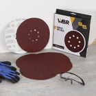 Jogo de Lixa para Máquina Roto Orbital Parede/Massa Grão 240 225mm 10 unidades WBR