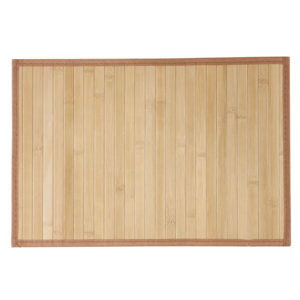 Jogo Lugar Americano Bambu Cru 06 Peças - Ja10202