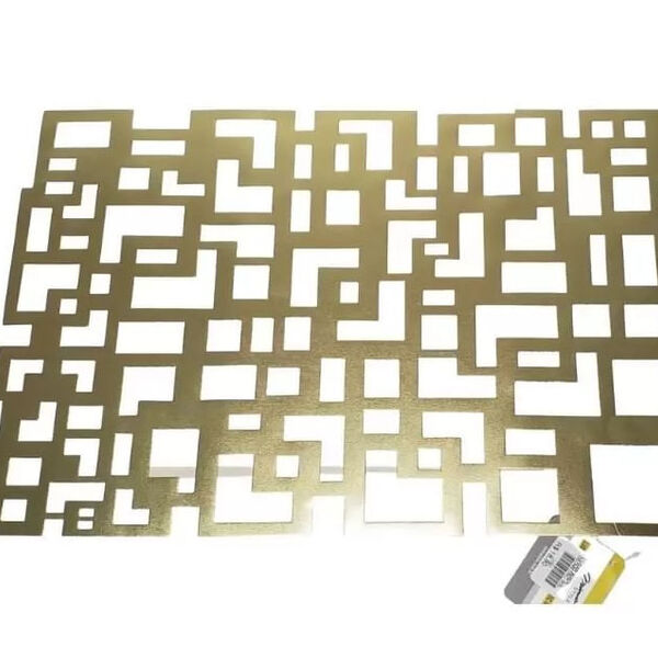 Jogo Lugar Americano Geometric Gold 06 Peças - Ja20175