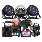 Jogo Luz Kit Iluminação Festa Total 9x1 Laser Fumaça Strobo
