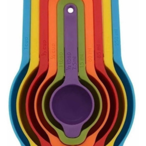 Jogo Medidor Plastico 06pcs Colher/xicara Kehome