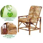 Jogo Mesa 4 Cadeiras De Bambu Cancun G07 Para Area Edicula Ja