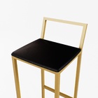 Jogo Mesa Alta Bistrô Redonda Imbuia 4 Banquetas Estofado Con