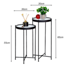 Jogo Mesa Apoio Lateral Ambiente Sala Recepção Estar Conjunto