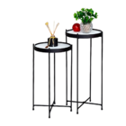 Jogo Mesa Apoio Lateral Ambiente Sala Recepção Estar Conjunto