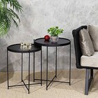 Jogo Mesa Canto Apoio Lateral Ambiente Recepção Sala Estar Co