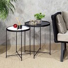 Jogo Mesa Canto Apoio Lateral Ambiente Recepção Sala Estar Co