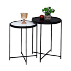 Jogo Mesa Canto Apoio Lateral Ambiente Recepção Sala Estar Co