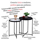 Jogo Mesa Canto Apoio Lateral Ambiente Recepção Sala Estar Co