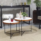 Jogo Mesa Centro Apoio Ambiente Sala Estar Casa Canto Sofá Re