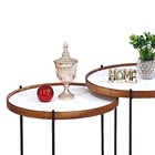 Jogo Mesa Centro Apoio Ambiente Sala Estar Casa Canto Sofá Re