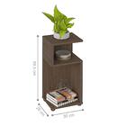 Jogo Mesa De Apoio E Rack Kronis Amêndoa Off White