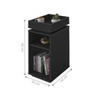 Jogo Mesa De Apoio E Rack Wodonga Preto