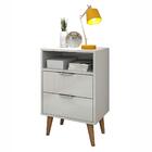 Jogo Mesa De Cabeceira Bepan Off White