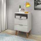 Jogo Mesa De Cabeceira Bepan Off White