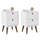 Jogo Mesa De Cabeceira Bristol Ii Branco