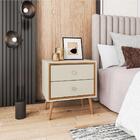 Jogo Mesa De Cabeceira Marinho Off White Naturalle