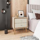 Jogo Mesa De Cabeceira Marinho Off White Naturalle