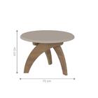 Jogo Mesa De Centro E Home Gary Pinho Ripado Off White