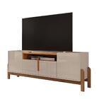 Jogo Mesa De Centro E Rack 1.9 Off White Cedro