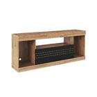 Jogo Mesa De Centro E Rack Alapaevsk Rustico Preto