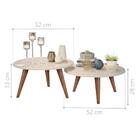 Jogo Mesa De Centro Marlon Off White