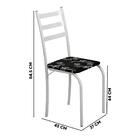 Jogo Mesa De Cozinha Com 4 Cadeiras Branco Louisiana Shop Jm