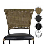 Jogo Mesa E 6 Cadeiras Gramado Fibra Sintética Junco Para Áre