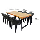 Jogo Mesa Industrial Diamond 1 50m E 6 Cadeiras Área Gourmet