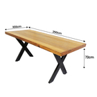 Jogo Mesa Industrial Texas 2 50m E 8 Cadeira New Diamond