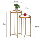 Jogo Mesa Lateral Apoio Canto Ambiente Sala Recepção Conjunto