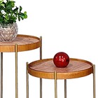 Jogo Mesa Lateral Apoio Canto Ambiente Sala Recepção Conjunto