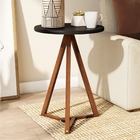 Jogo Mesa Lateral E De Centro Rogers Preto Amêndoa