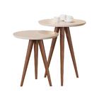 Jogo Mesas De Apoio Brescia Perola