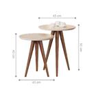 Jogo Mesas De Apoio Brescia Perola