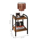 Jogo Mesas De Cabeceira Hobart Preto Demolição