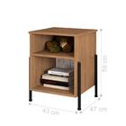 Jogo Mesas De Cabeceira Industrial Snow