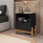 Jogo Mesas De Cabeceira Toch Preto