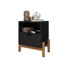 Jogo Mesas De Cabeceira Toch Preto