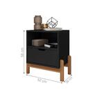 Jogo Mesas De Cabeceira Toch Preto