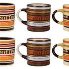 Jogo Mini Caneca Cerâmica Caboclo 110ml 6 Unidades - Yazi