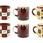 Jogo Mini Caneca Cerâmica Pilão 110ml 6 Unidades - Yazi