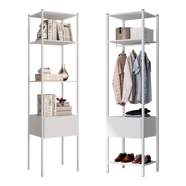 Jogo Módulos Vintage Polar Tang 2 Gavetas E Cabideiros