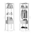 Jogo Módulos Vintage Preto Polar Tang Gavetas E Cabideiros