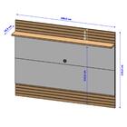 Jogo Painel E Rack  Toussaint Cinamomo Off White