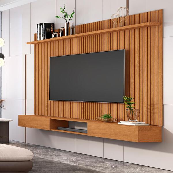 Jogo Painel Ripado Frisado Com Nicho 180 Biminimi Nature